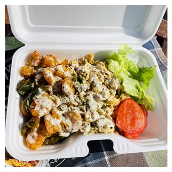 NEW YORK VENDYS シュリンプ&チキンの2点盛り