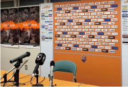 画像:インタビュー席