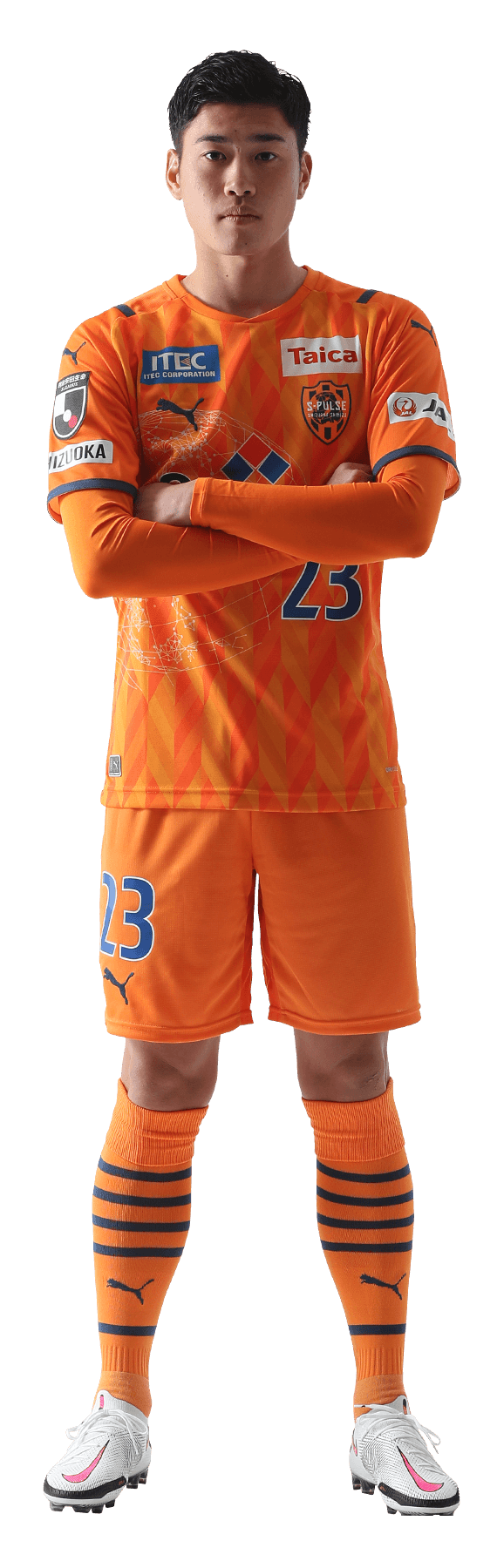 清水エスパルス 2021年1stユニフォーム 23番 鈴木唯人選手-