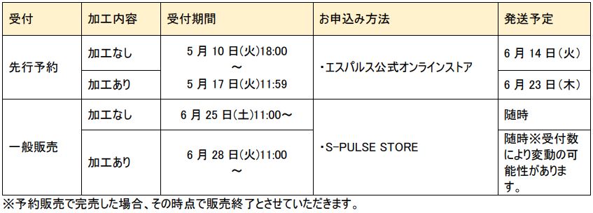 5月10日(火)18時~】30周年記念ユニフォーム先行予約開始 5月10日(火)18時~】30周年記念ユニフォーム先行予約開始