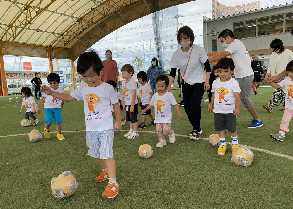 イベントレポート 参加者募集 Sdgｓ健康増進プログラム 静岡市 Presents 親子でチャレンジ運動教室 Supported By ヤクルト 開催 清水エスパルス公式webサイト
