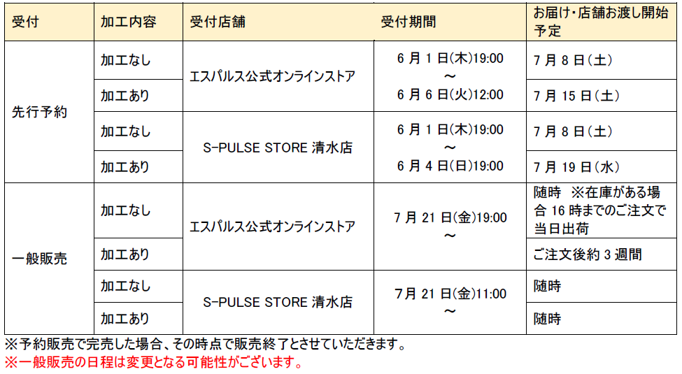 2023LIMITED UNIFORMデザインおよび販売詳細のお知らせ | 清水