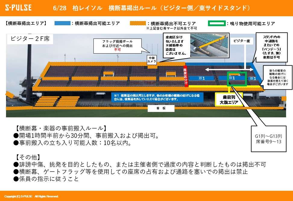 指定席ペア 5/6 柏レイソル対清水エスパルス