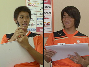 公式ケータイサイト トーーク 高木俊幸 鍋田亜人夢 第1回 を公開 清水エスパルス公式webサイト