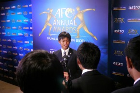 特別レポート】石毛秀樹選手「AFCアニュアルアワード2011」授賞式参加